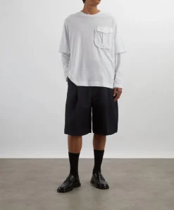 Simone Rocha Tops^Layered Ruffle Pocket Long-Sleeve T-Shirt
