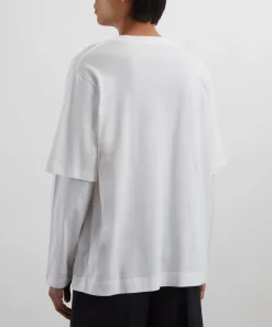 Simone Rocha Tops^Layered Ruffle Pocket Long-Sleeve T-Shirt