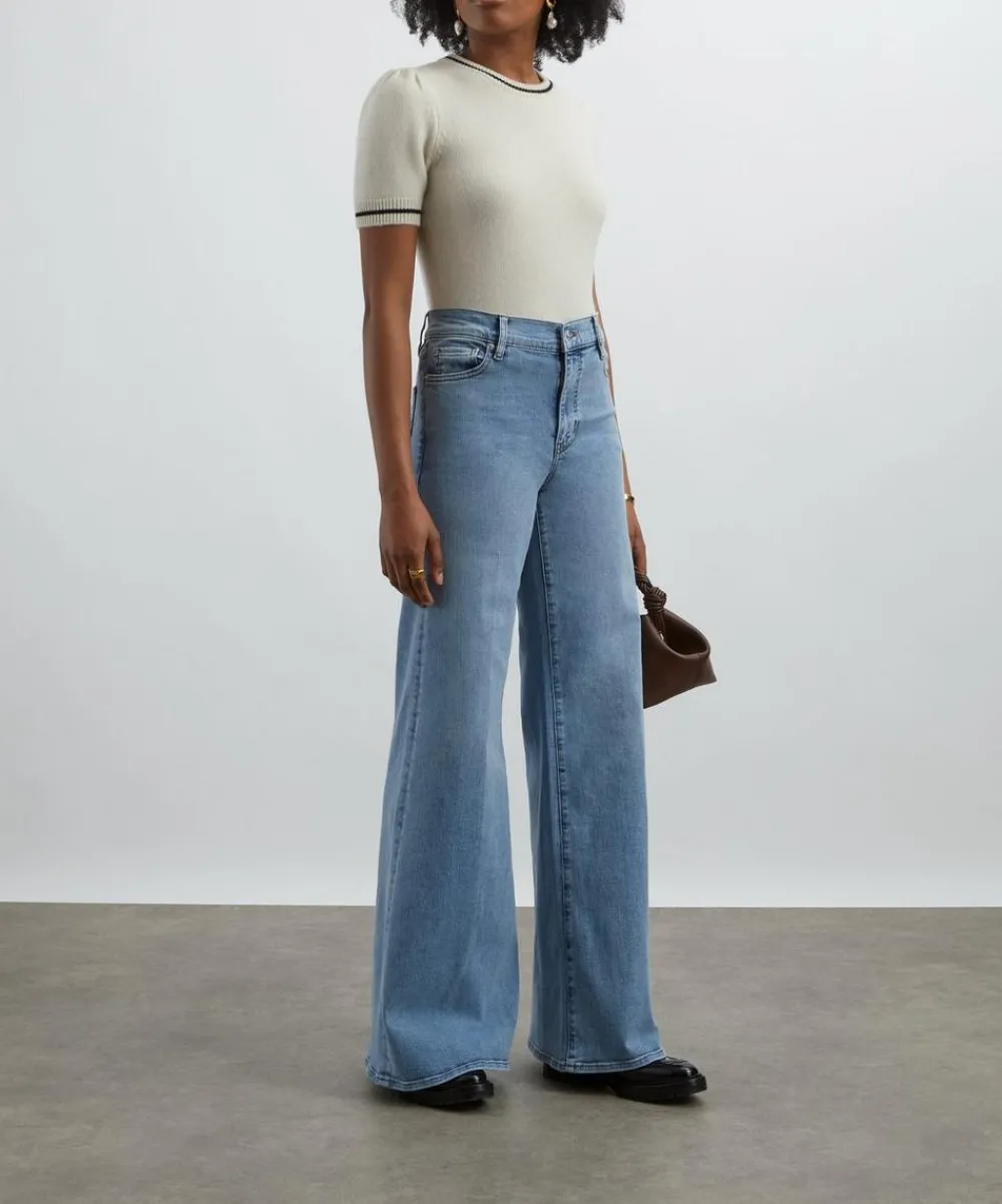 Frame Jeans^Le Palazzo High-Rise Wide Leg Jeans in Lark