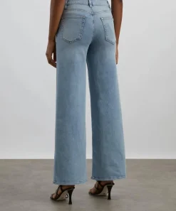 Frame Jeans^Le Slim Palazzo High-Rise Wide-Leg Jeans in Tribute