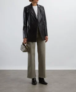Frame Jeans^Le Slim Palazzo Modernist Pocket Jeans in Thyme
