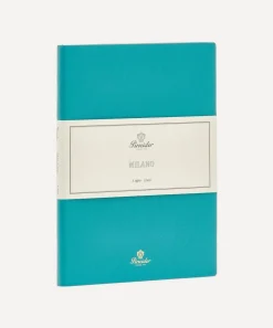 Pineider Stationery And Games^Leather Lined Milano Notebook