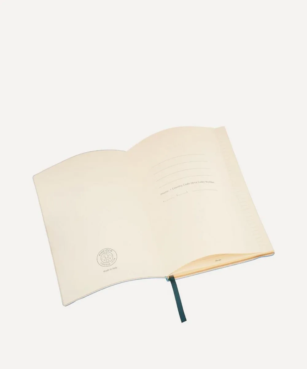 Pineider Stationery And Games^Leather Lined Pop Notebook