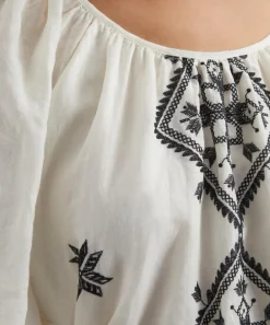Kori Dresses^Lefkada Ramie Embroidered Dress