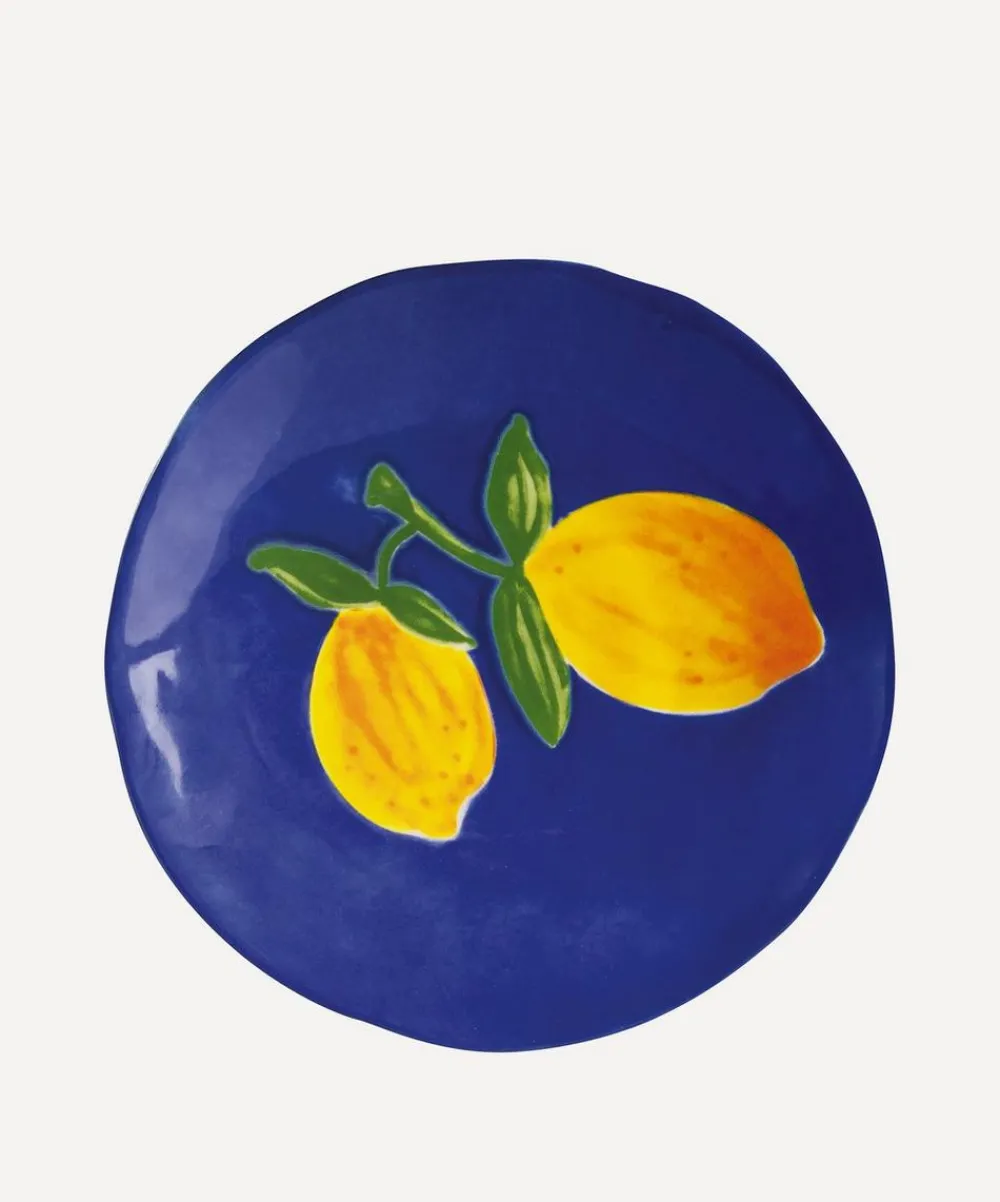 &Klevering Tableware|Kitchen^Lemon Full Colour Plate Set of Four