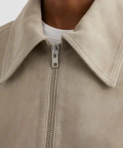 Ivy Oak Coats & Jackets^Lena Light Stone Suede Bomber Jacket