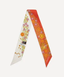 Liberty Scarves^Leo 5X88 Ribbonette Silk Scarf