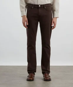 Frame Jeans^L’Homme Slim Jeans in Garage Dark Brown