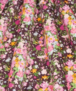 Liberty Fabrics Silk Satin^x Bridgerton Bouquet Carnival Silk Satin