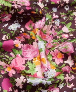 Liberty Fabrics Silk Satin^x Bridgerton Bouquet Carnival Silk Satin