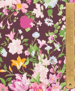 Liberty Fabrics Silk Satin^x Bridgerton Bouquet Carnival Silk Satin