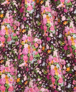 Liberty Fabrics Crepe De Chine^x Bridgerton Bouquet Carnival Crepe de Chine