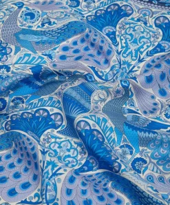 Liberty Scarves^London Peacock Garden 70 x 70 Silk Twill Scarf