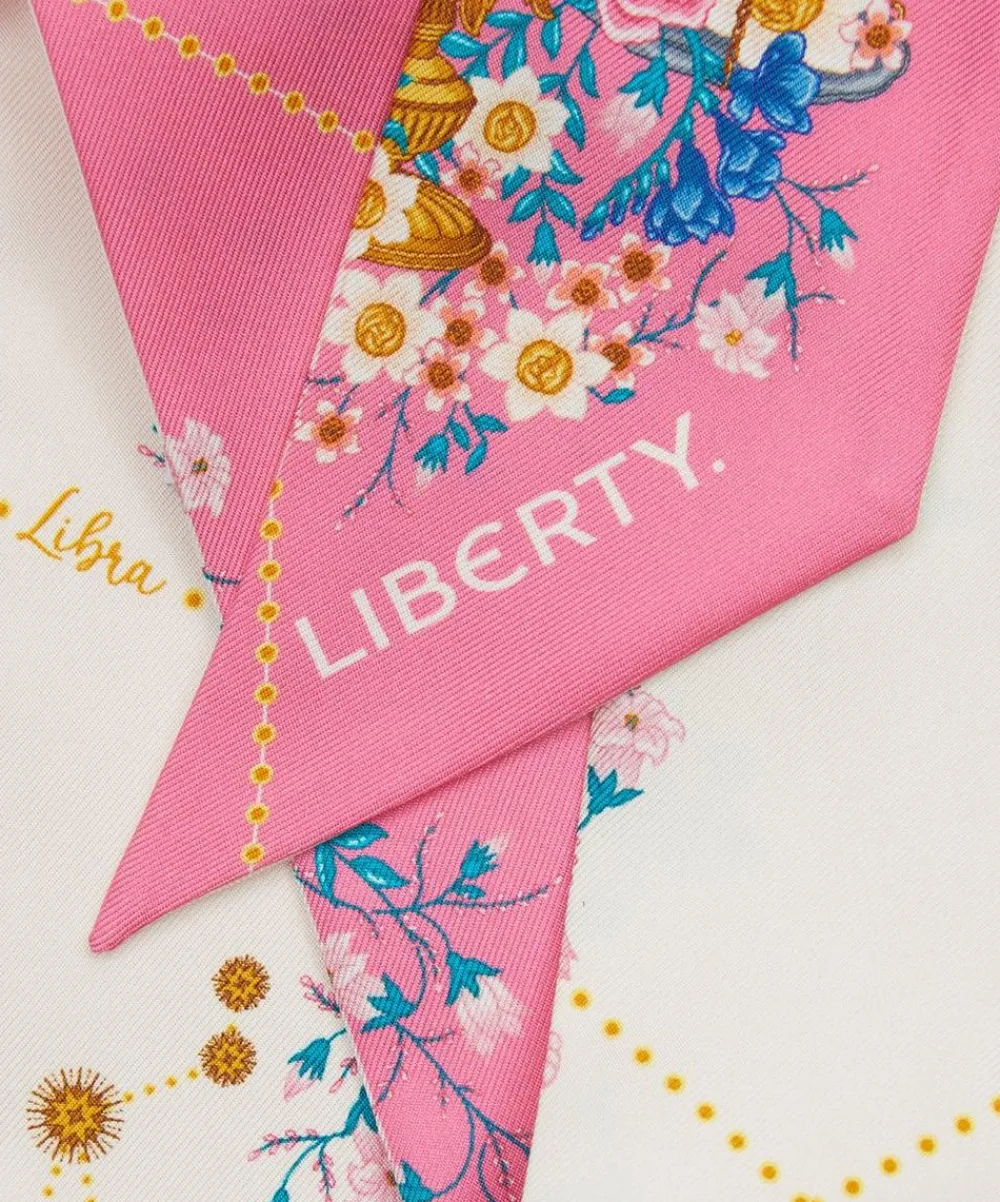 Liberty Scarves^Libra 5X88 Ribbonette Silk Scarf