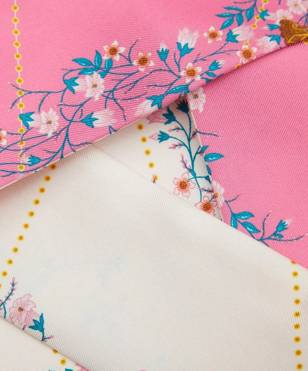 Liberty Scarves^Libra 5X88 Ribbonette Silk Scarf