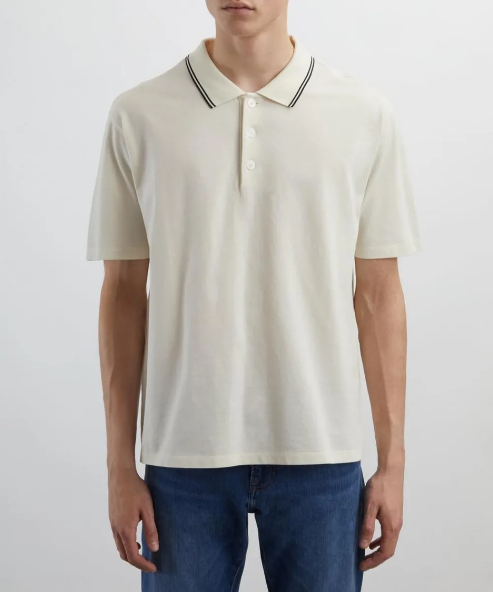 Frame Tops^Light Pique Short-Sleeve Polo