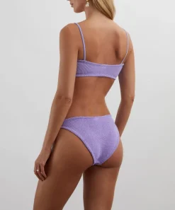 Hunza G Swimwear^Lilac Misty Bikini with Pearly Hoops