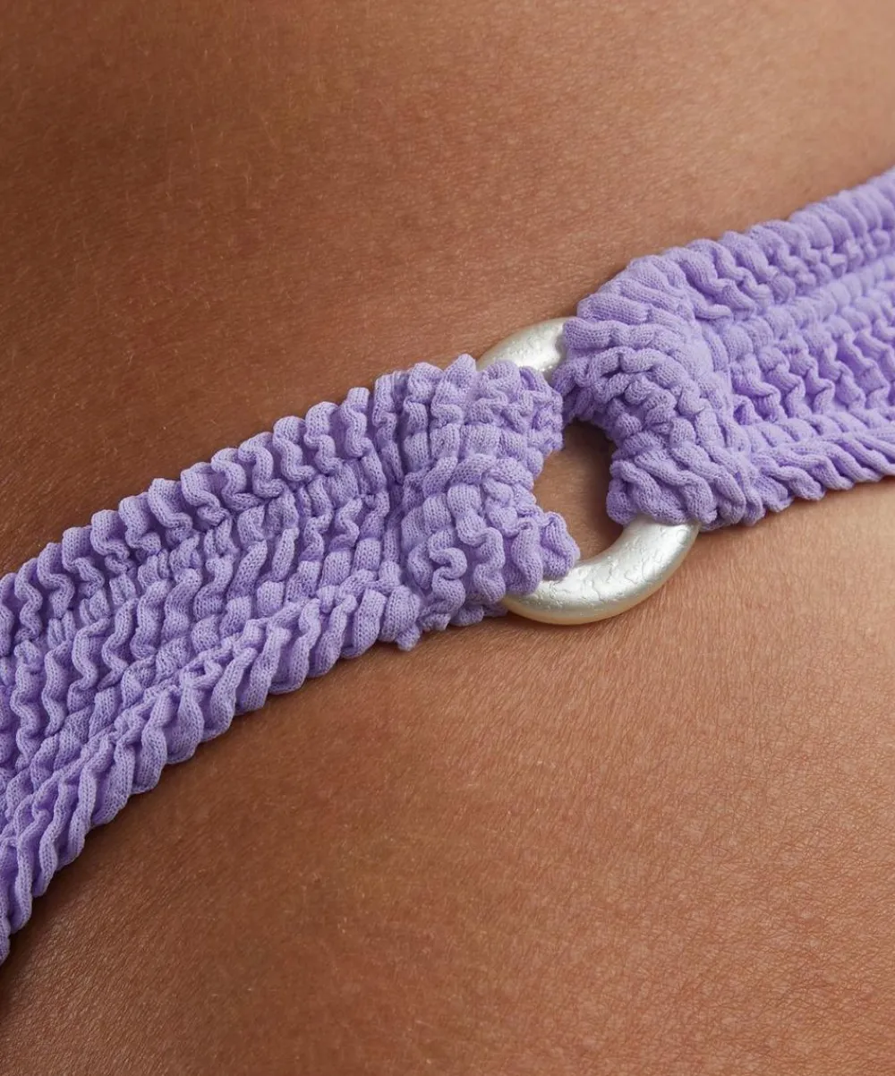 Hunza G Swimwear^Lilac Misty Bikini with Pearly Hoops