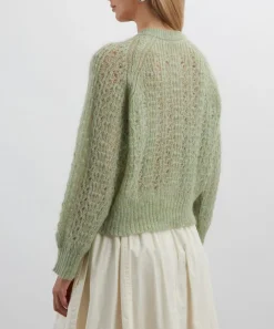 YMC Knitwear^Lime Foxtail Cardigan