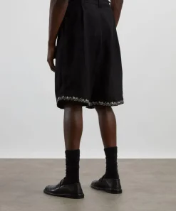 Kartik Research Shorts^Linen Pleated Shorts