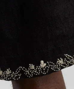 Kartik Research Shorts^Linen Pleated Shorts
