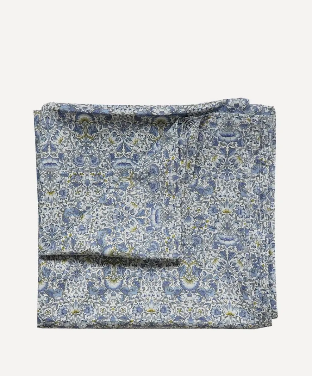 Coco & Wolf Bedding^Lodden China Blue Super King Flat Sheet