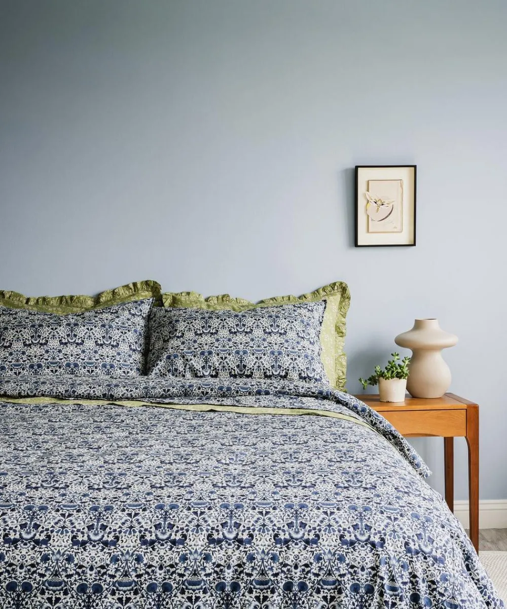 Coco & Wolf Bedding^Lodden Navy Super King Duvet Cover Set