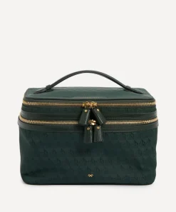 Anya Hindmarch Purses & Pouches^Logo Dark Holly Vanity Kit