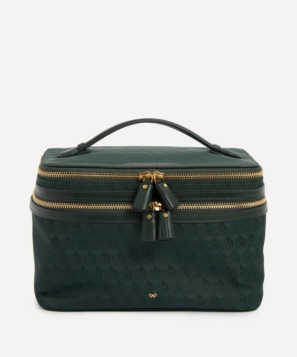 Anya Hindmarch Purses & Pouches^Logo Dark Holly Vanity Kit
