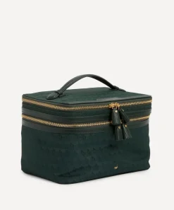 Anya Hindmarch Purses & Pouches^Logo Dark Holly Vanity Kit