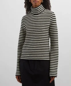 Jil Sander Tops^Logo Striped Turtleneck Jumper