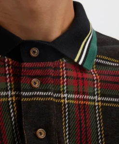 Vivienne Westwood Tops^Long-Sleeve Tartan Polo