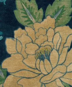 Liberty Interiors Furnishing Fabrics|Furnishing Fabrics^Lotus Garden Downley Velvet in Jade