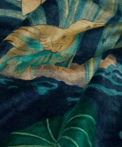Liberty Interiors Furnishing Fabrics|Furnishing Fabrics^Lotus Garden Downley Velvet in Jade