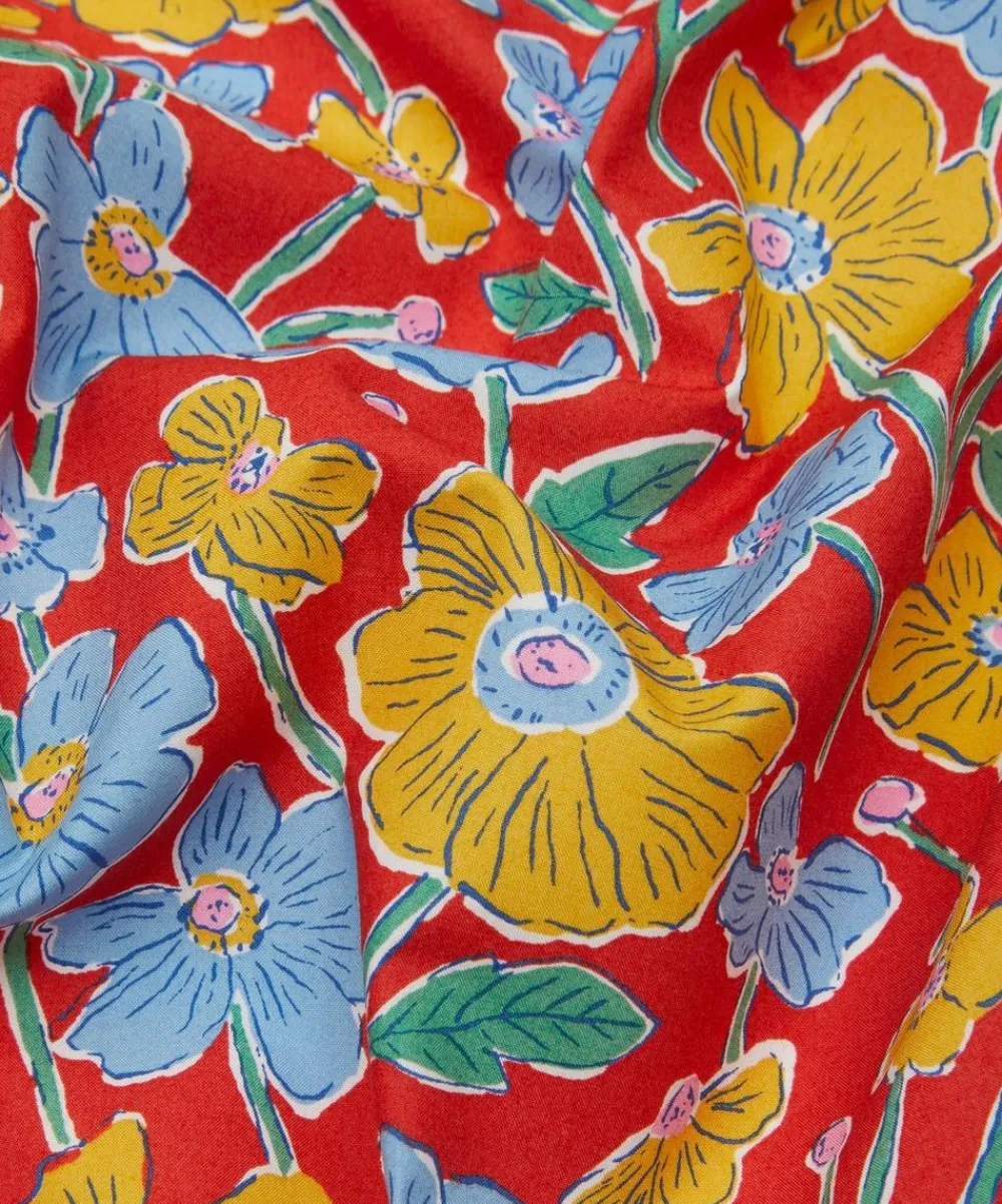 Liberty Fabrics Poplin^Louies Poppies Cotton Poplin