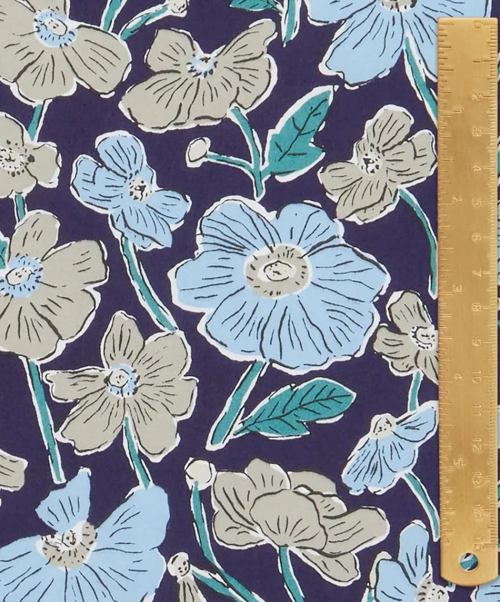 Liberty Fabrics Poplin^Louies Poppies Cotton Poplin