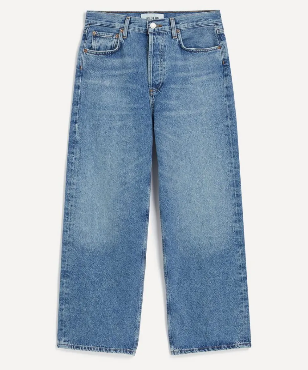 AGOLDE Jeans^Low Curve Fray Jeans in Fray