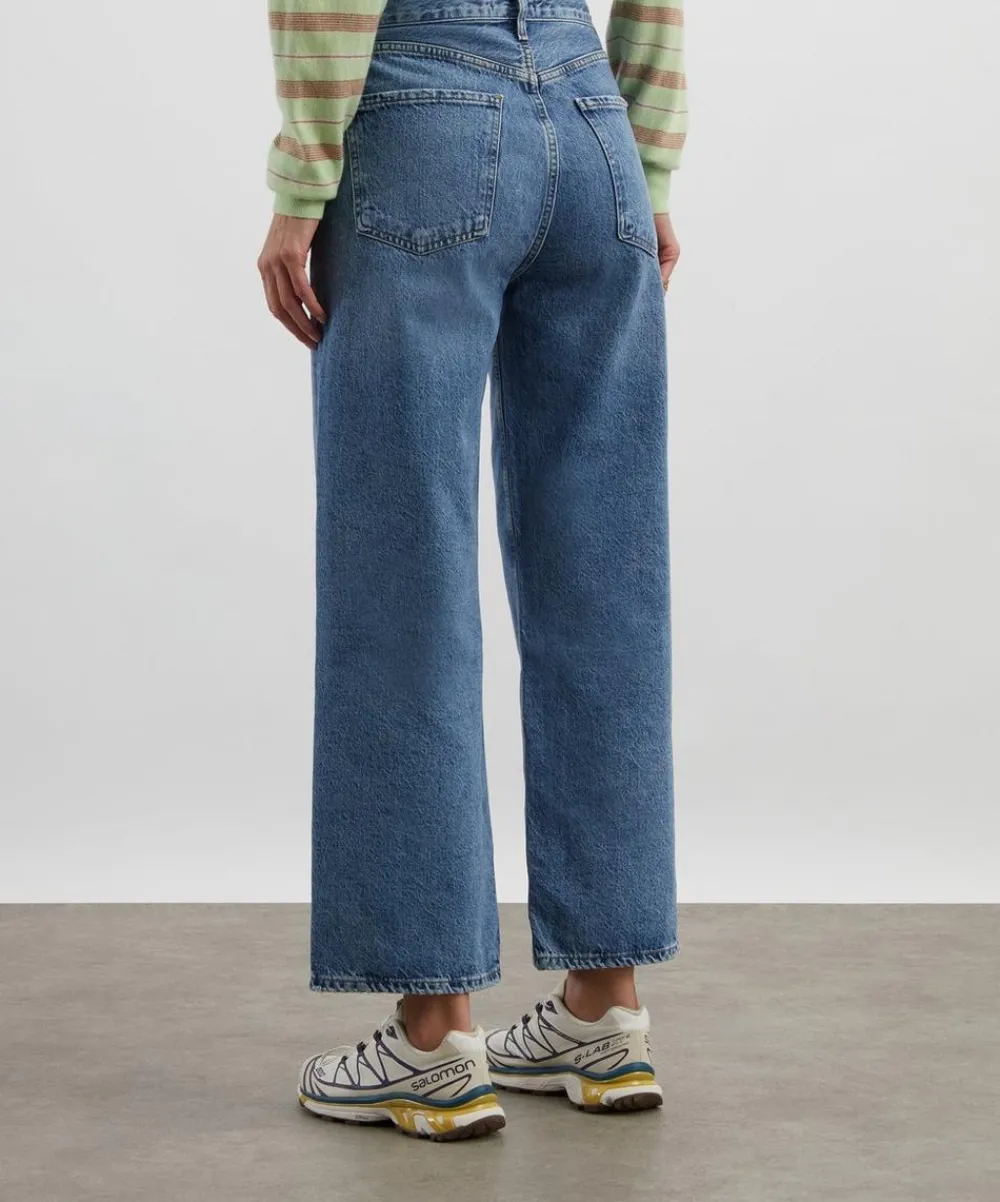 AGOLDE Jeans^Low Curve Fray Jeans in Fray