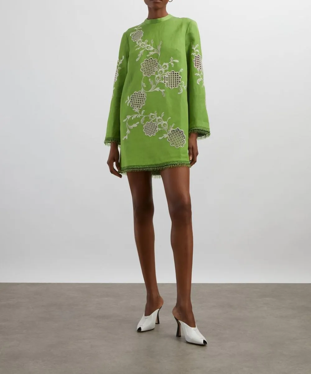 ALÉMAIS Dresses^Luisa Embroidered Mini Dress