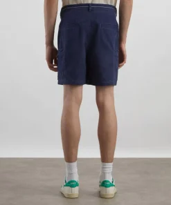 Folk Shorts^Lunar Ink Blue Crinkle Canvas Shorts