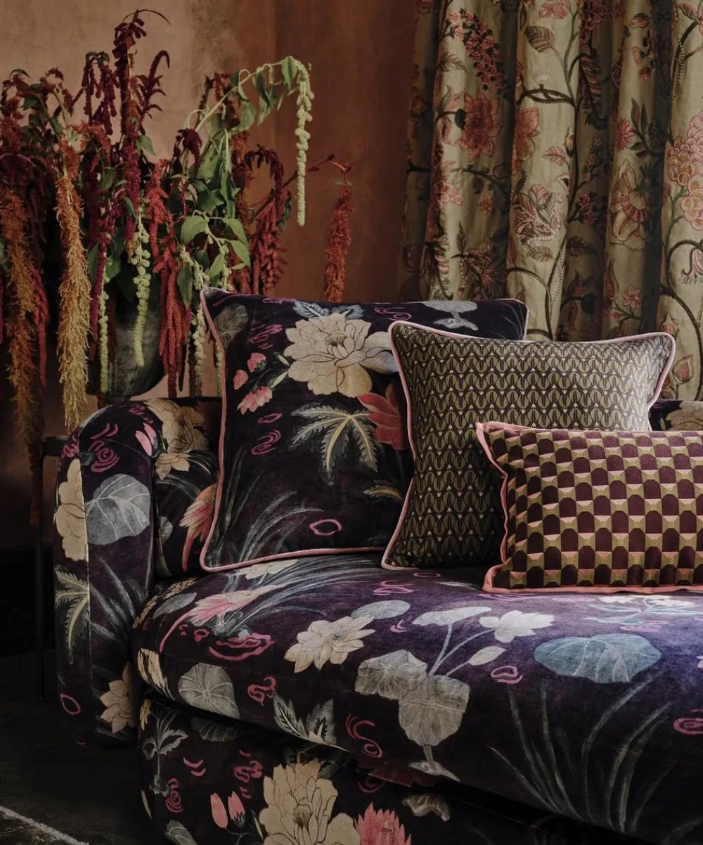 Liberty Interiors Furnishing Fabrics^Lutea in Brinjal