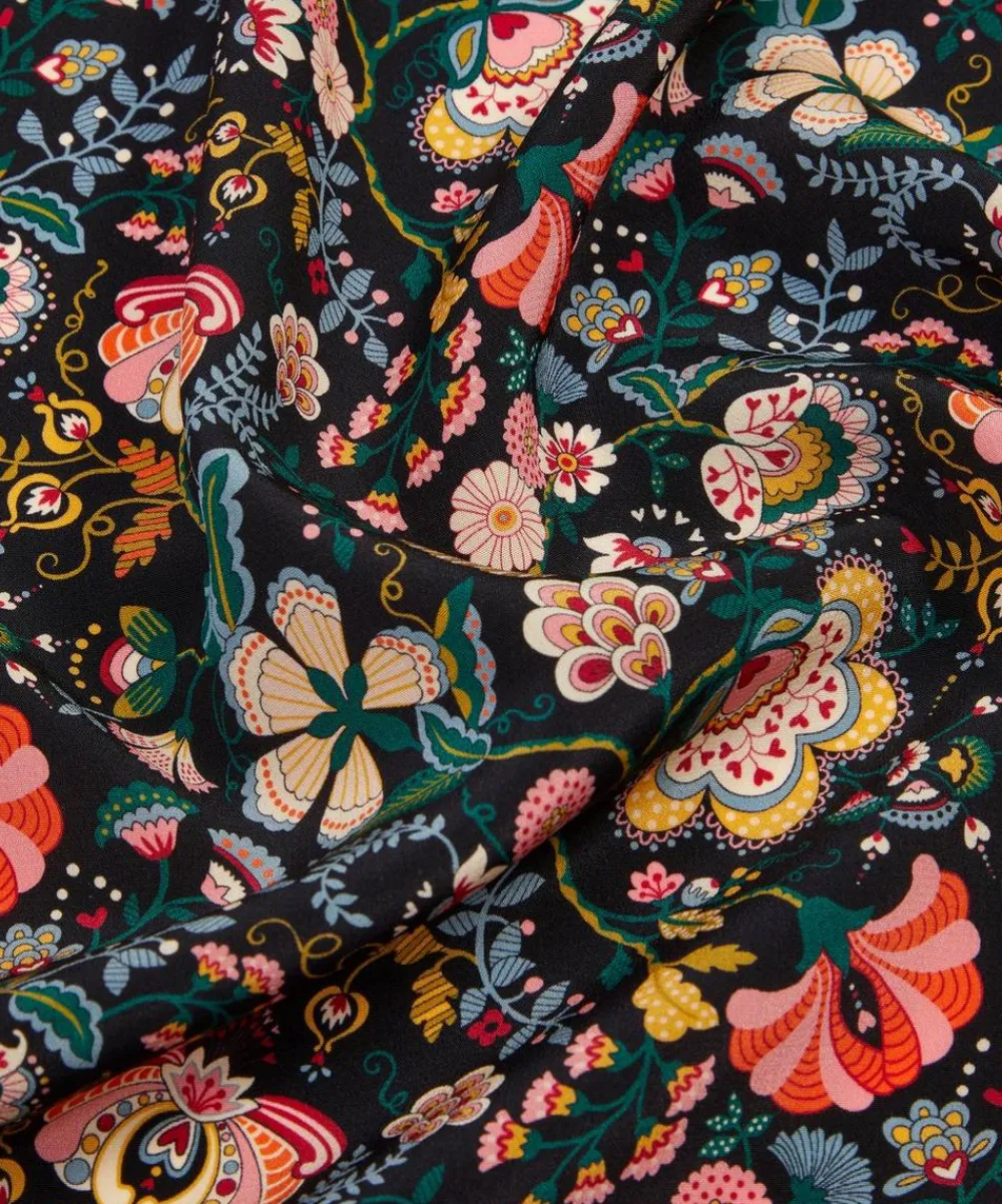 Liberty Fabrics Classic Silks|Crepe De Chine^Mabelle Hall Crepe de Chine