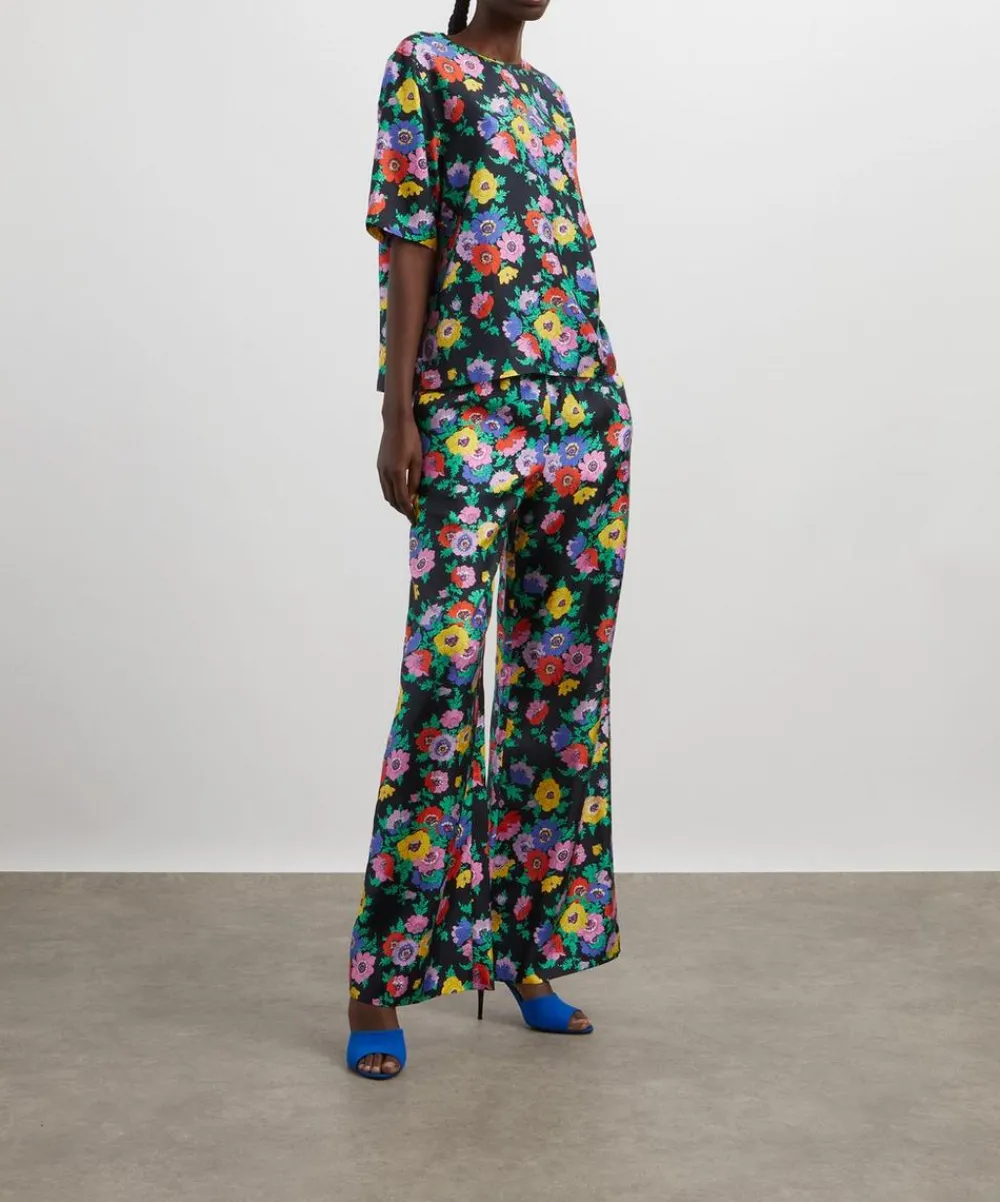 Liberty Trousers & Shorts^Madeleine Silk Palazzo Trousers