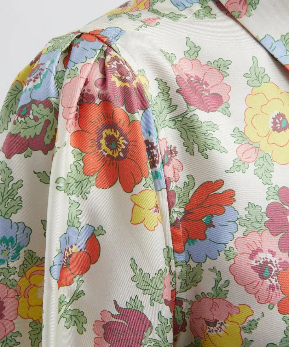 Liberty Tops^Madeleine Silk Puff-Sleeve Shirt
