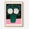PSTR Studio Wall Art|Living Room^Madelen Möllard Bouquet in Green Vase Framed Print