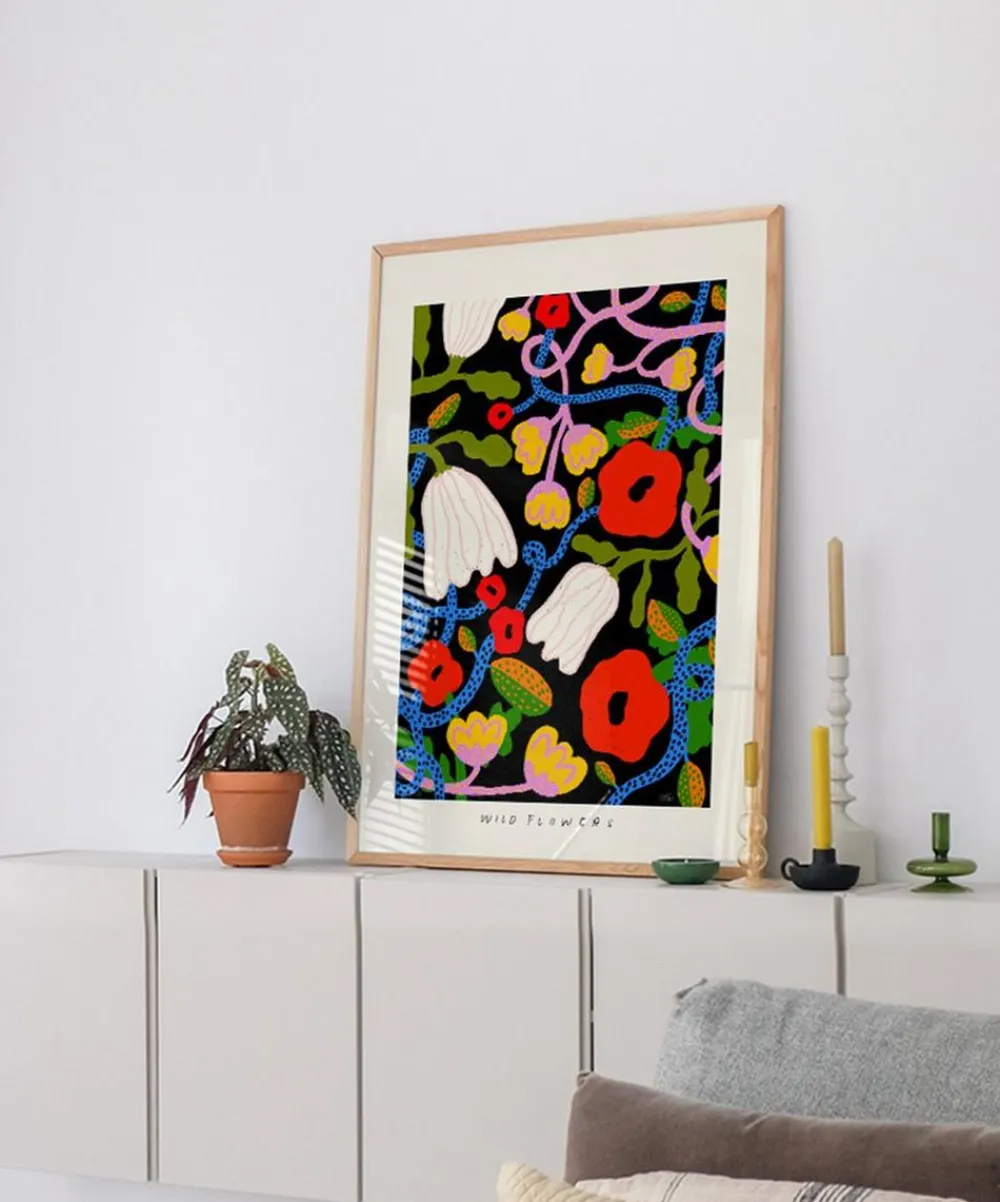 PSTR Studio Wall Art^Madelen Möllard Wild Flowers Framed Print