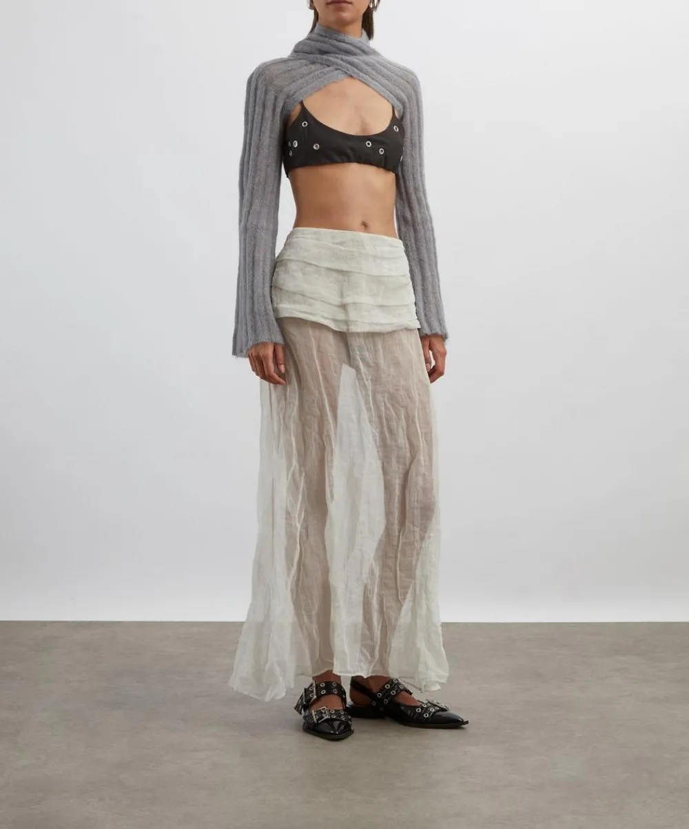 Paloma Wool Skirts^Mae Long Metallic-Silk Skirt