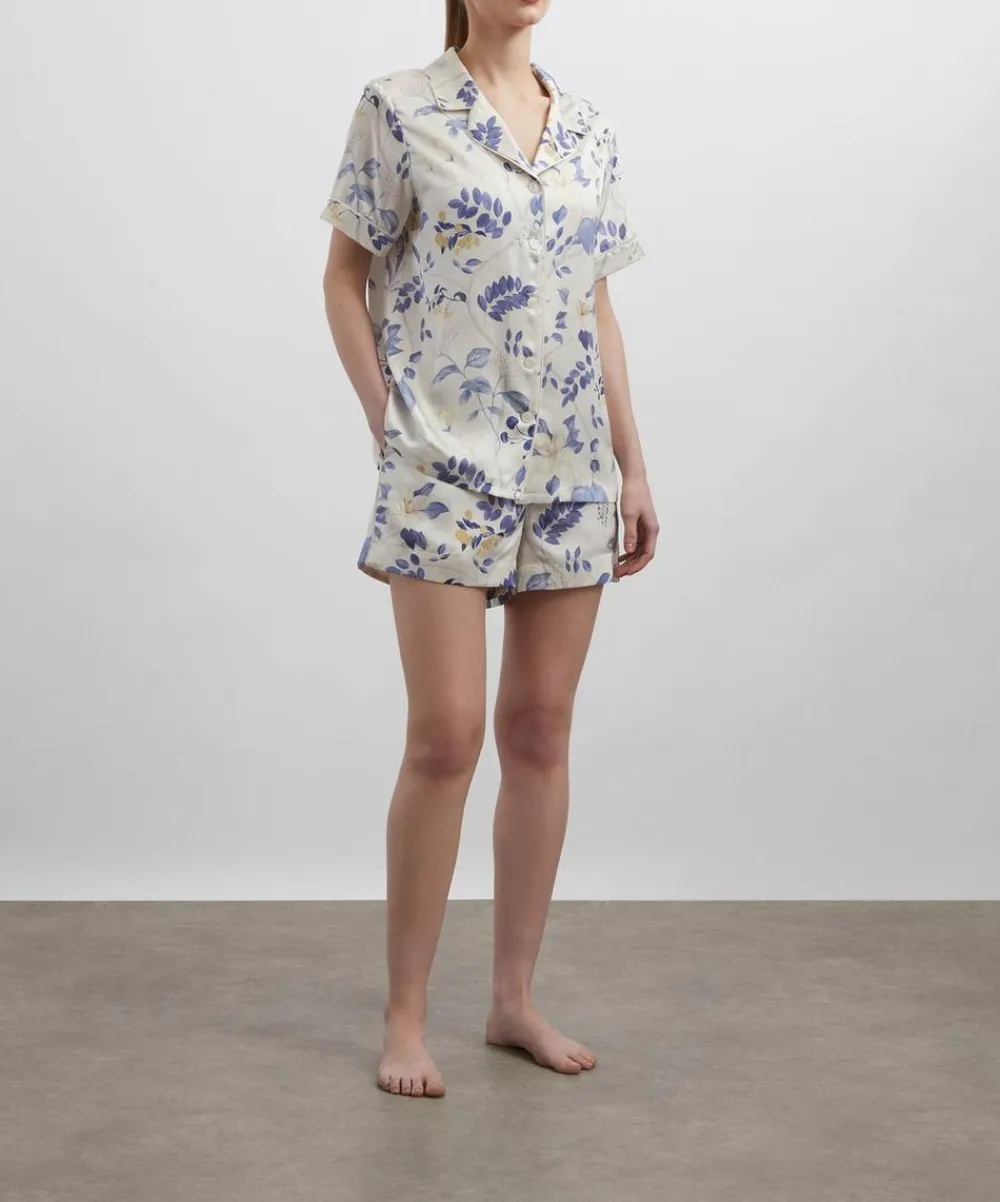 Liberty Sleepwear^Magical Plants Silk-Satin Short Pyjama Set