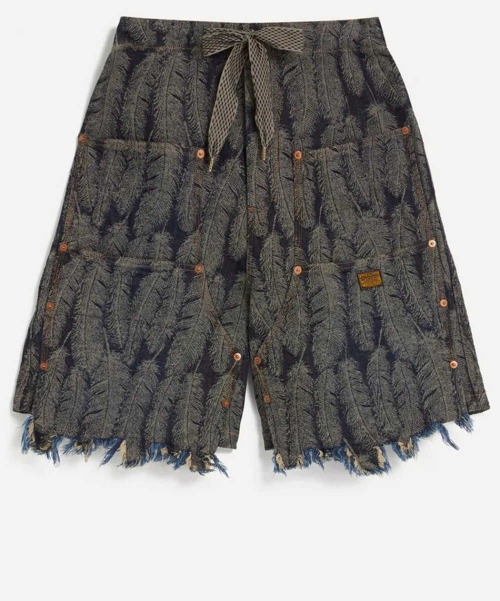 Kapital Shorts^Magpie Denim Double Knee Easy Shorts