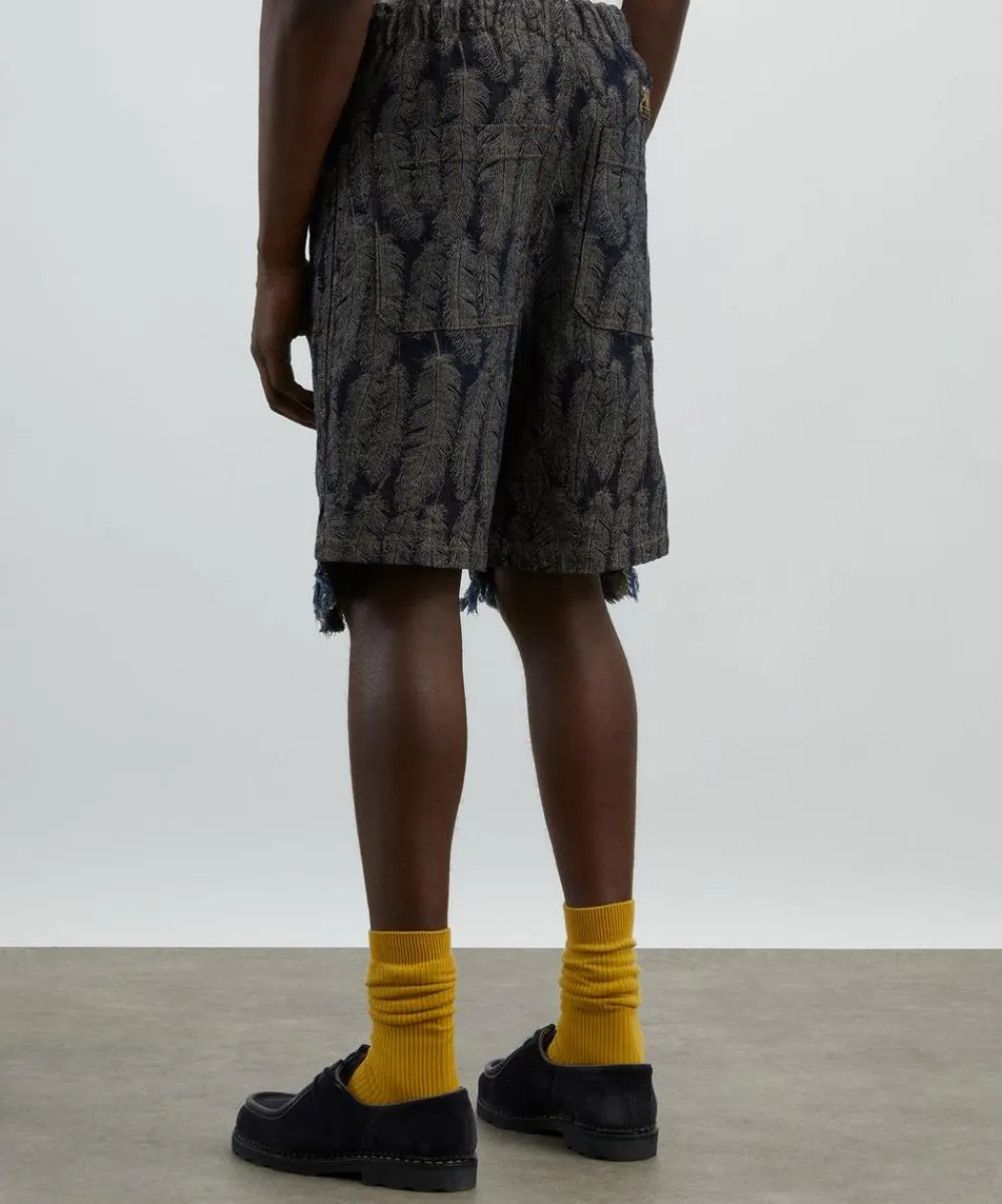 Kapital Shorts^Magpie Denim Double Knee Easy Shorts